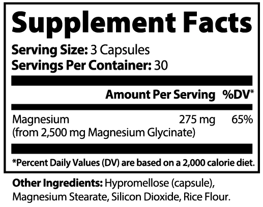 Atoshia Tranquil Magnesium Glycinate — 275mg | 90 Capsules