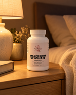 Atoshia Magnesium Glycinate - bottle lifestyle shot